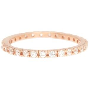 Adornia Swarovski Crystal Accented Eternity Band  size 8